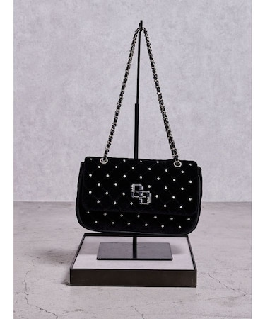 GGベロアbijou quiltingショルダーBAG