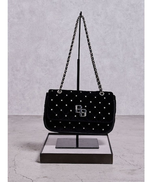 GGベロアbijou quiltingショルダーBAG