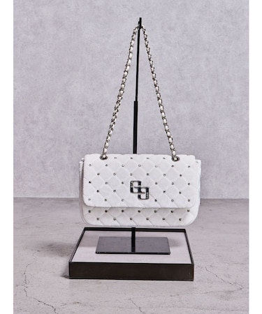 GGベロアbijou quiltingショルダーBAG