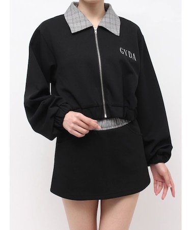 checkドッキングショートZIP UPトップス
