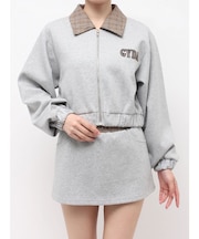 checkドッキングショートZIP UPトップス