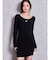 SymmetryGYDA プレートlong sleeveニットワンピース