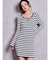 SymmetryGYDA プレートlong sleeveニットワンピース