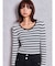 SymmetryGYDAプレートlong sleeveニットトップス