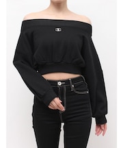 Symmetry GYDA short ラメスウェットトップス