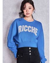 RICCHE bijouショートスウェットトップス