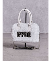 GYDA bijouプレートフェイクファーBAG