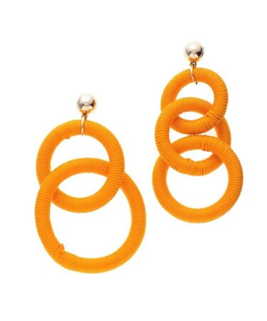 ワントーンカラーリングピアス