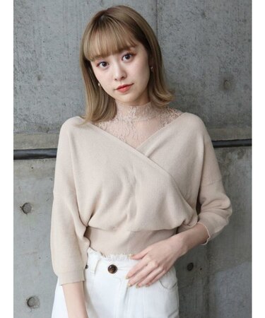 レースタートルハーフサマーニット