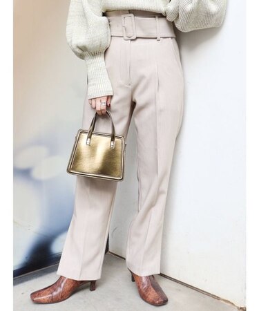 ハイウエストストレートパンツ