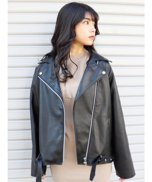 MURUA ムルーア オーバーサイズライダースジャケット ルーズライダース｜ムルーアの通販｜&mall（アンドモール）三井