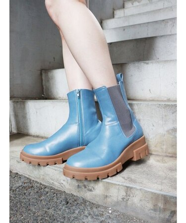 サイドゴアチャンキーブーツ