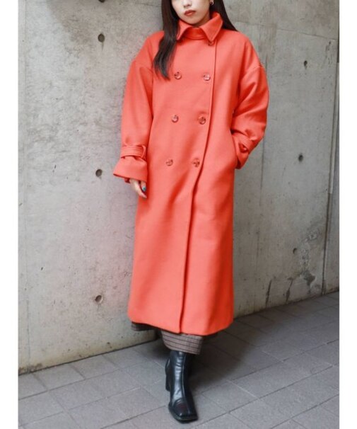 ダブルステンカラーコート