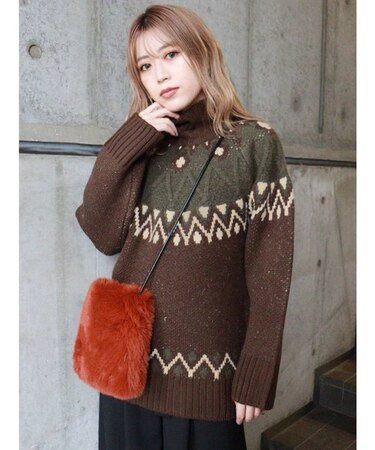 【WEB限定 ITEM】ノルディックオーバーニット