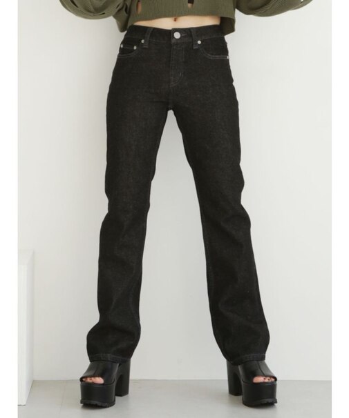 ローライズストレートデニム