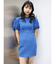 サイドリブカットミニワンピース