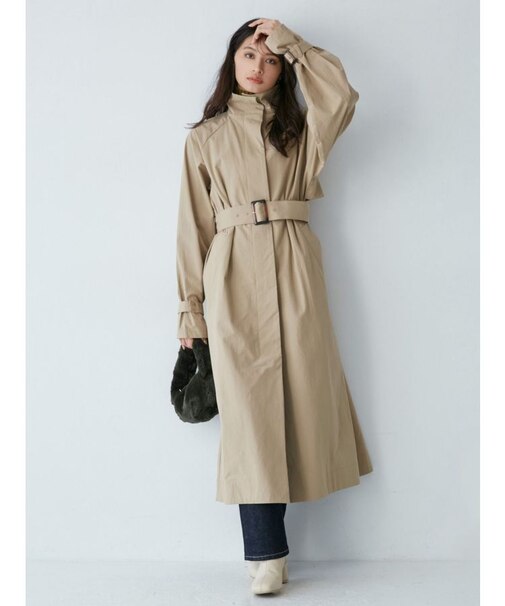 スタンドカラーオーバーコート