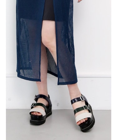 ベルテッドステッチサンダル