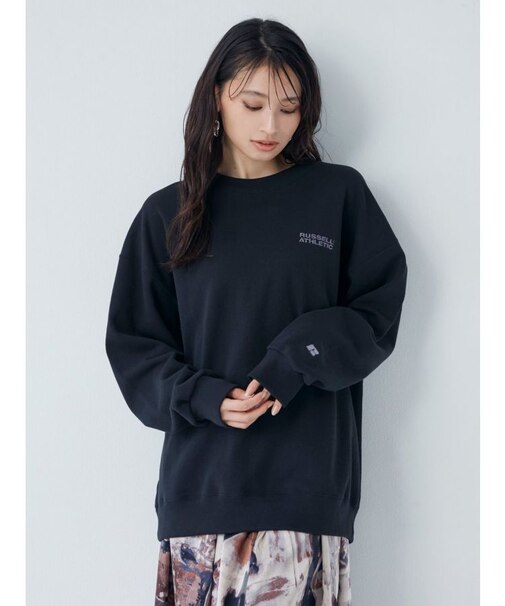 【RUSSELL ATHLETIC×MURUA】オーバーサイズロゴスウェット