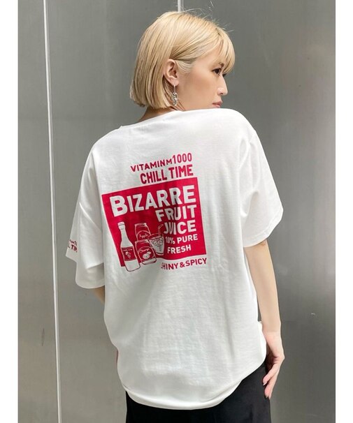 ジューススクエアステッカーTシャツ