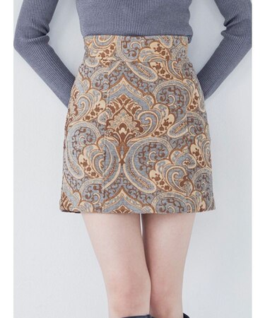 ジャガードミニスカート