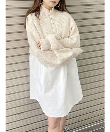 MIXニットドッキング2WAYワンピース