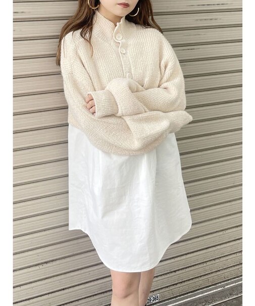 MIXニットドッキング2WAYワンピース