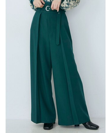 タックワイドナローパンツ