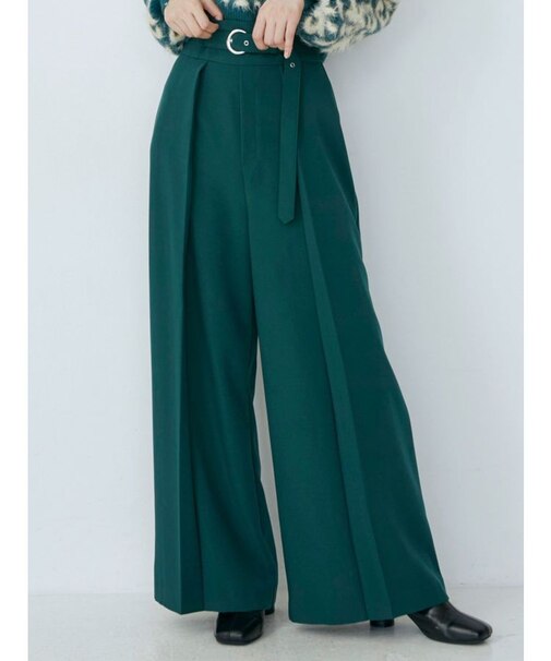 タックワイドナローパンツ