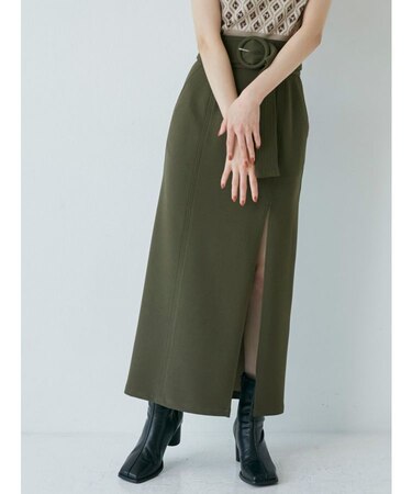 ディープスリットペンシルスカート