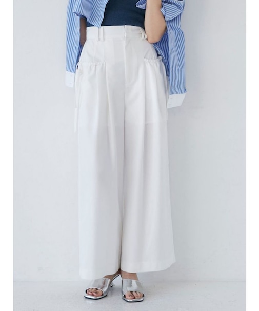 ドローポケットワイドパンツ