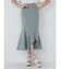 アシメヘムデザインスカート