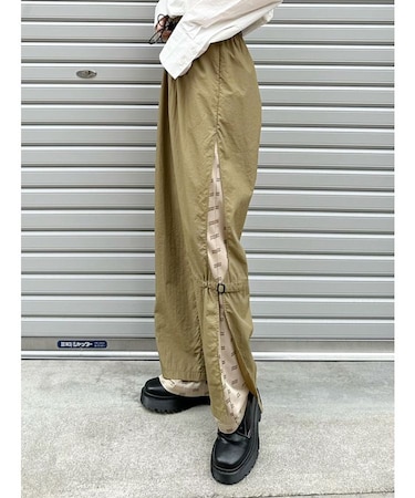 メッシュロゴナイロンカーゴフレアパンツ【2way】