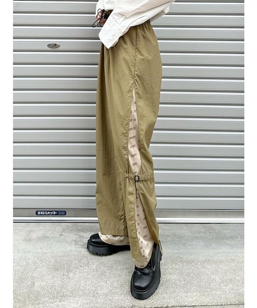 メッシュロゴナイロンカーゴフレアパンツ【2way】