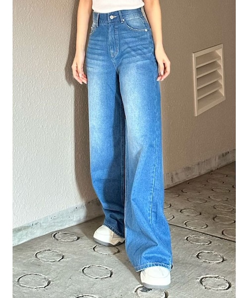 ウルトラソフト レイルロードストライプ イージー ホースシューデニム