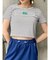 ロゴクロップトTシャツ