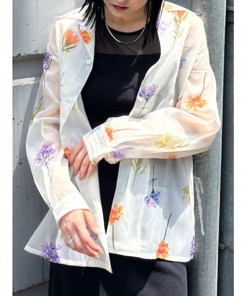 フラワーシアーシャツ【WEB限定】