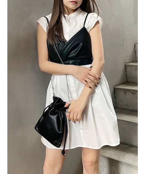 ビスチェセットシャツワンピース