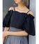 オフショルクロップドブラウス
