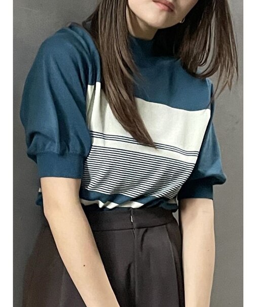 ハーフパフスリーブニット