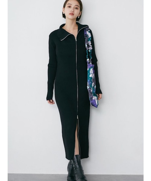 ジップアップニットワンピース ハーフジップニットワンピース[IT47-26A010]｜URBAN RESEARCH