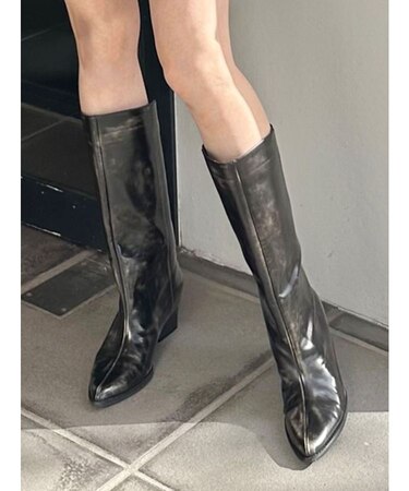 ワイドシャフトポインテッドブーツ