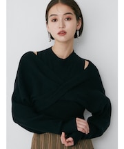 ドッキングカシュクールニット