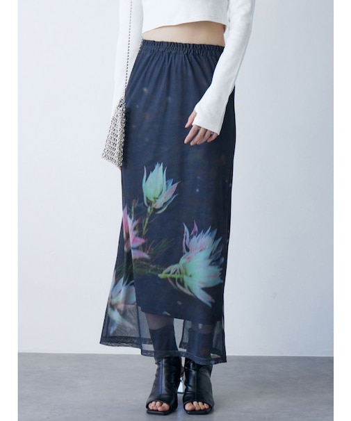 プリントシアーナロースカート