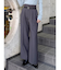 フェイクレザーベルトハイウエストパンツ
