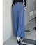 フェイクレザーベルトハイウエストパンツ