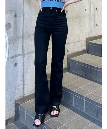 ハイウエストヴィンテージフレアデニム