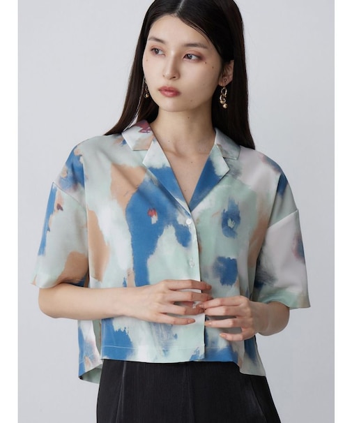 パターンクロップドシャツ【WEB限定】