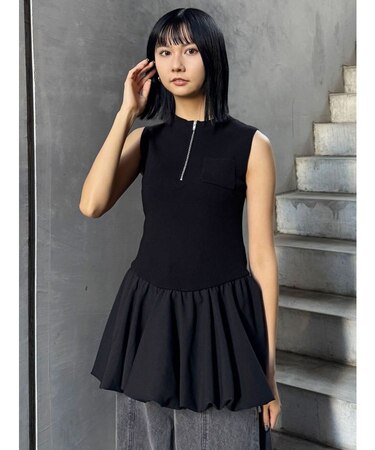 ピンストライプバルーントップス