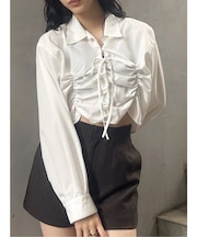 2WAYギャザーシャツ